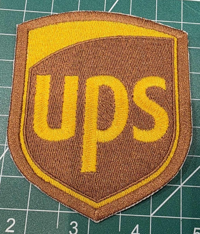 UPS United Parcel Service Logo 3" Iron / Sew On Embroidered Patch