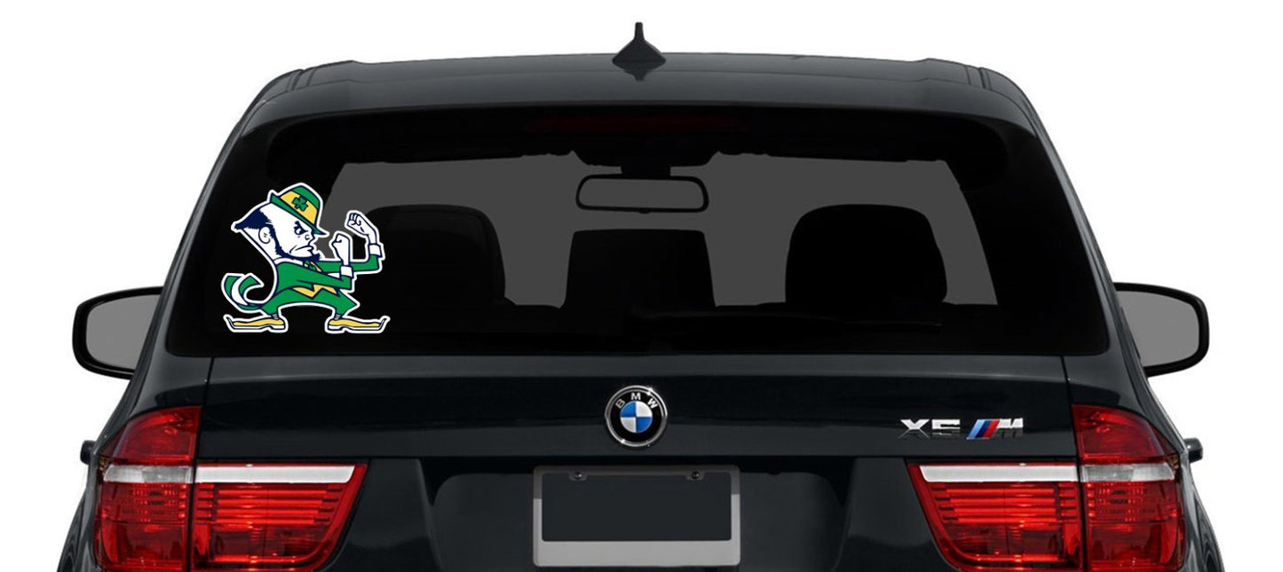 University of Notre Dame Irish Sticker Vinyl Decal | Different Sizes - Outdoor