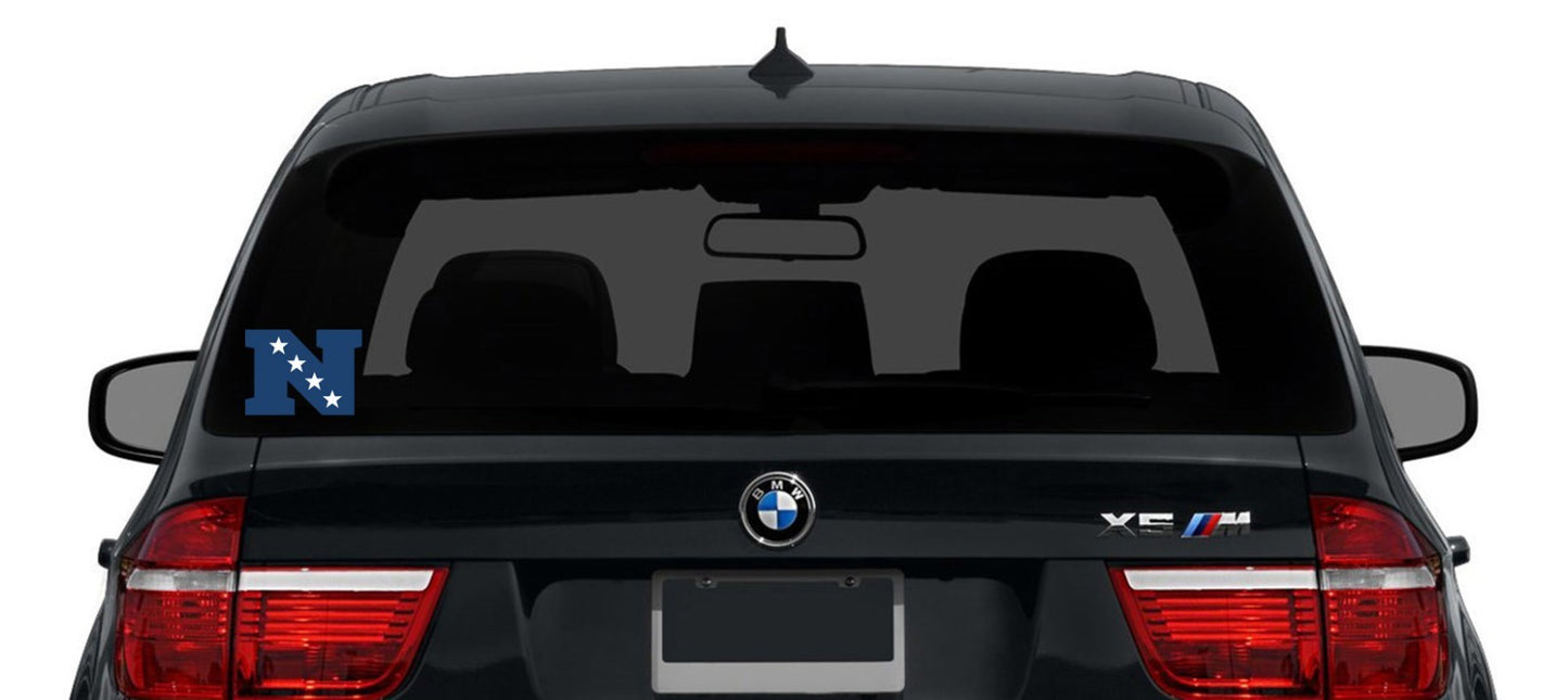 NFC NFL Logo - Die Cut Laminated Vinyl Sticker Decal NFL car window