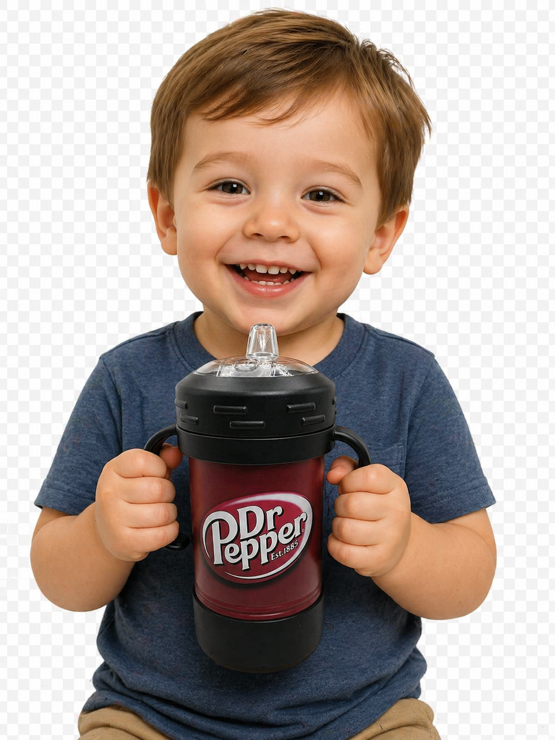 Funny Dr Pepper Style Adult Sippy Cup 10oz Insulated Spill Proof Gift