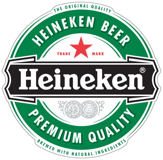 Heineken Beer Logo Sticker Vinyl Decal | Different Sizes - Outdoor