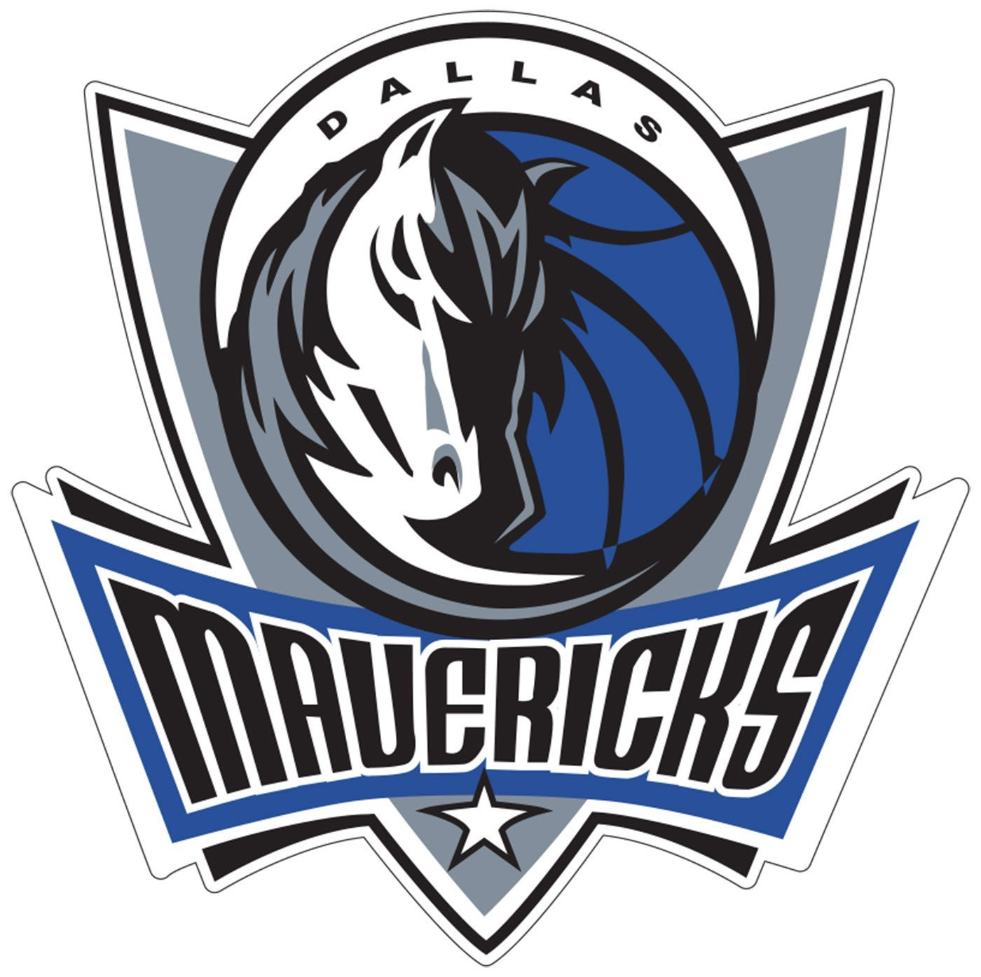 Dallas Mavericks Indoor Wall Vinyl Decal Sticker 5" - 52"