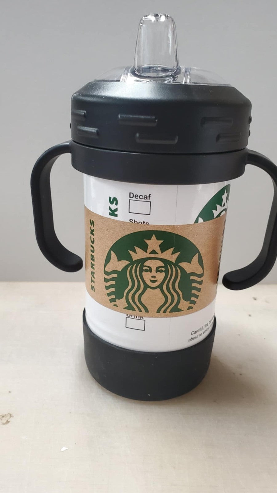 Adult Themed Full Wrap UV Printed 10 oz Insulated Sippy Cup Coffee With Handles