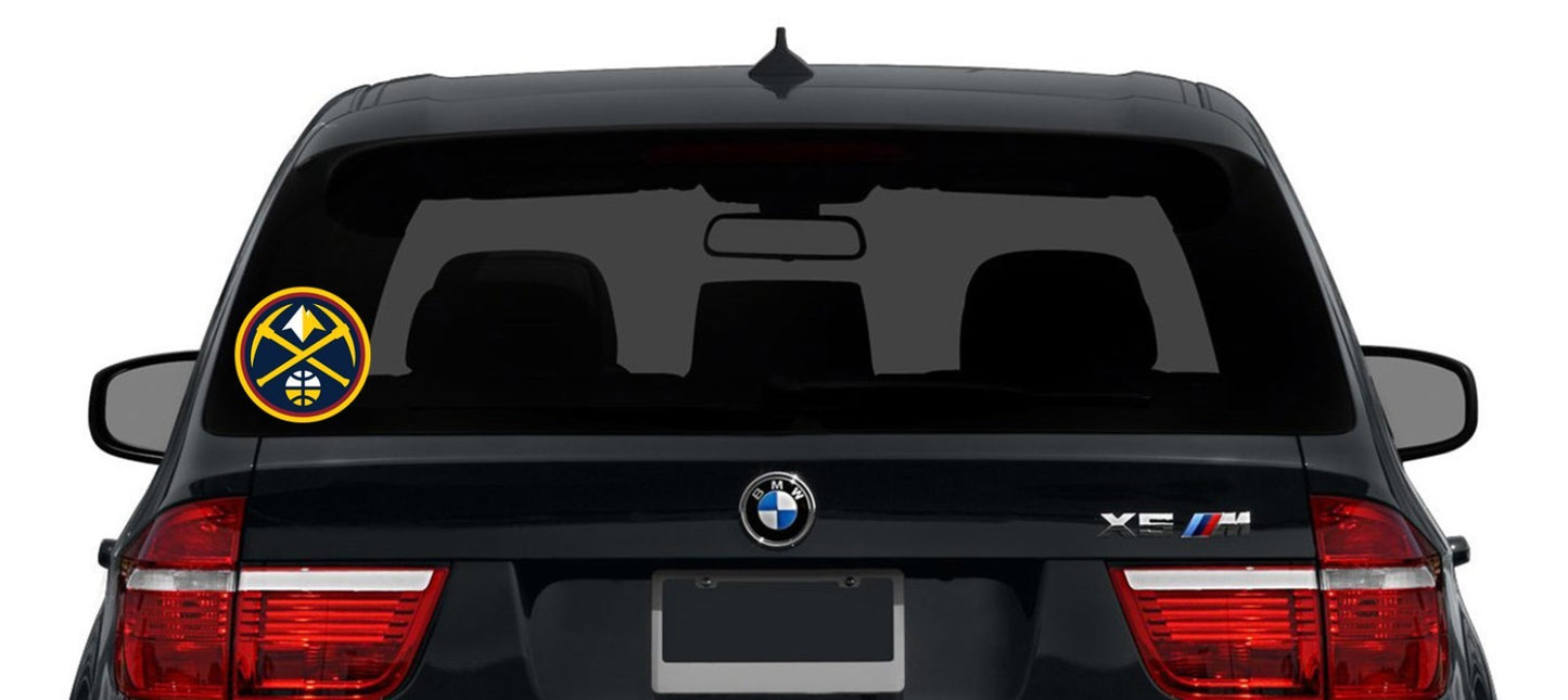 Denver Nuggets Logo -Die Cut Laminated Vinyl Sticker Decal NBA car window