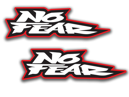 2x No Fear Sticker Vinyl Decal Sizes!! truck helmet window door racing
