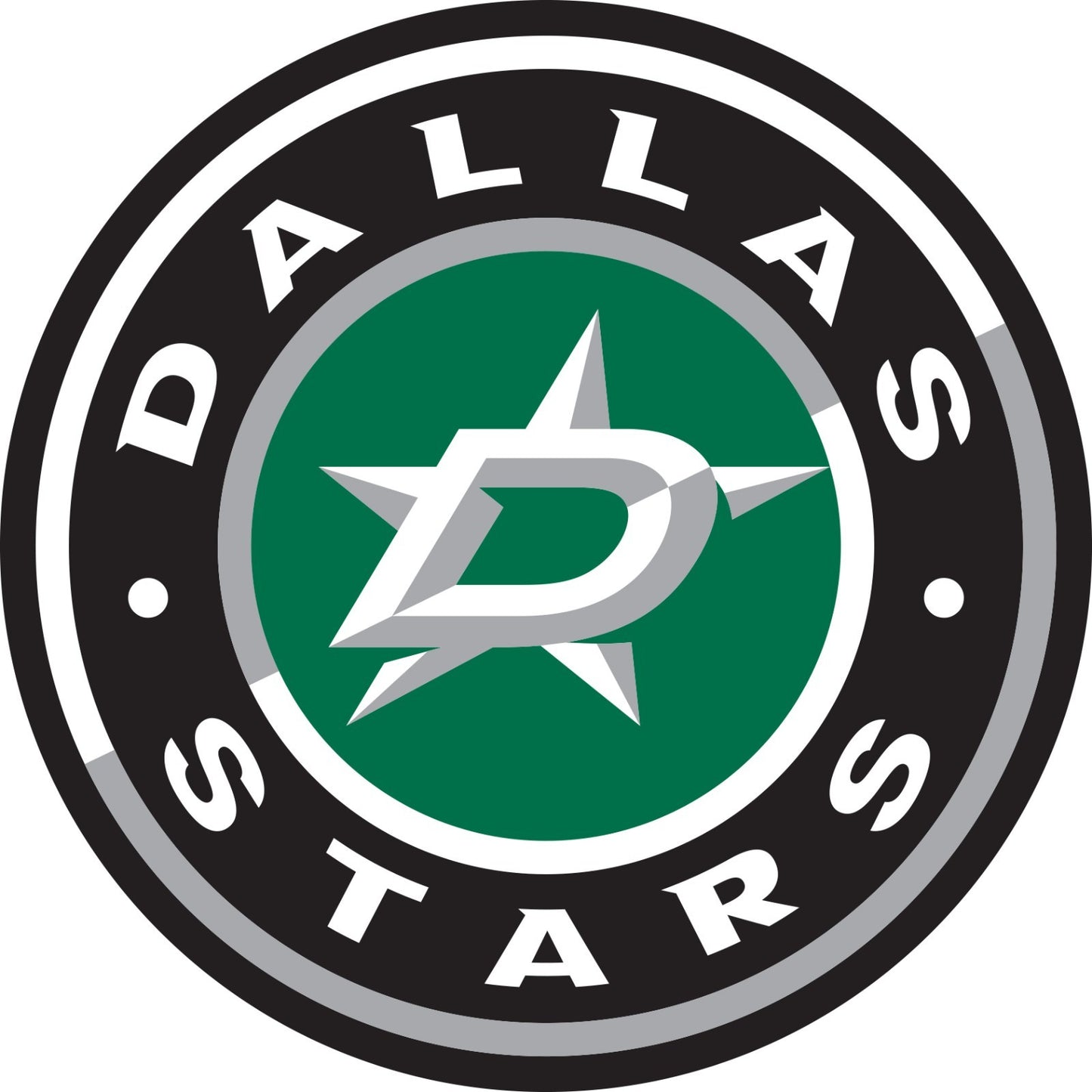 Dallas Stars Logo - Die Cut Laminated Vinyl Sticker Decal NHL car window
