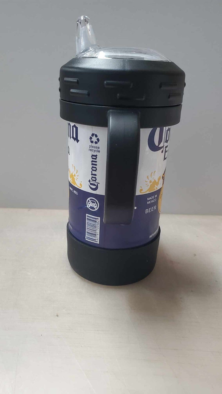 Adult Themed Full Wrap UV Printed 10 oz Insulated Sippy Cup Beer Corona Extra