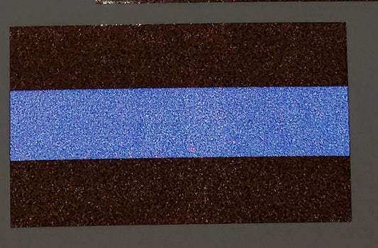 5.5"  Reflective Thin Blue Line Police Flag Car Outdoor Vinyl Decal Sticker
