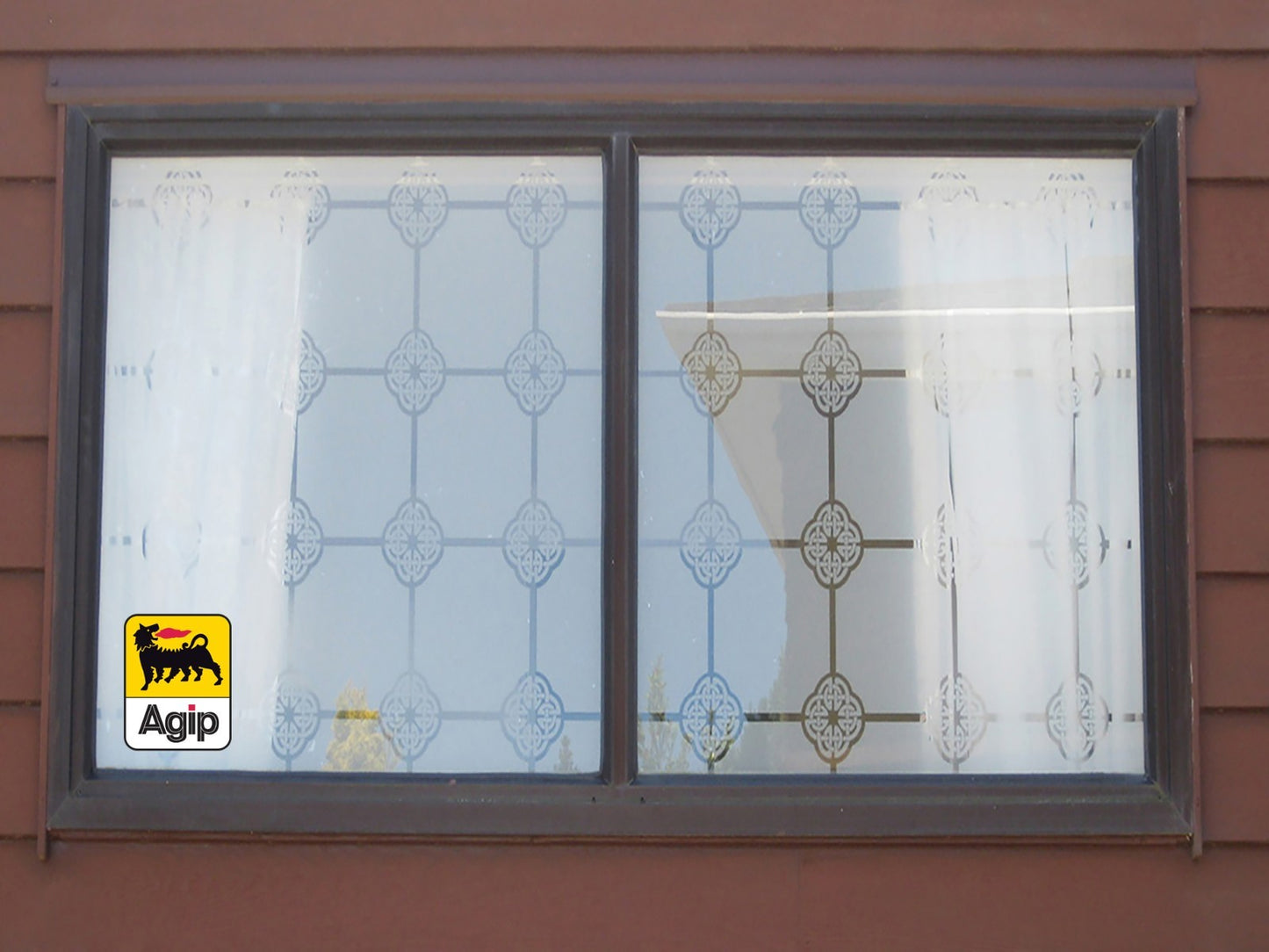 AGIP Oil Italy Racing Logo Die Cut Laminated Vinyl Decal Sticker | Sizes door