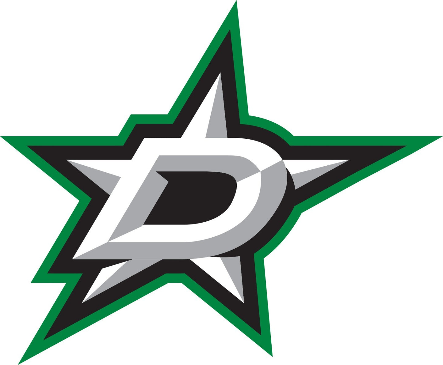 Dallas Stars Logo - Die Cut Laminated Vinyl Sticker Decal NHL car window
