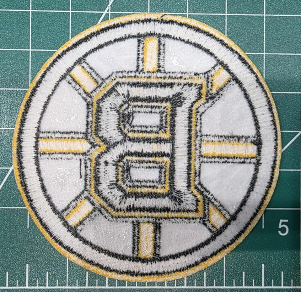 Boston Bruins logo nhl 3.75" Iron On Embroidered Patch shoulder