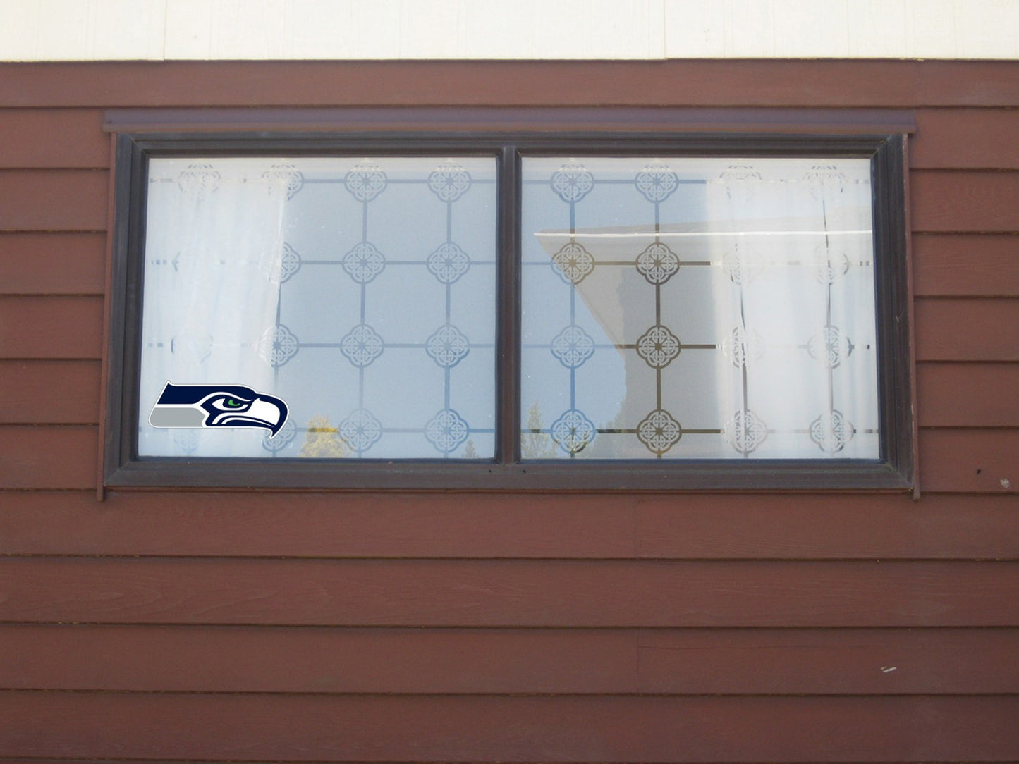 Seattle Seahawks Logo - Die Cut Laminated Vinyl Sticker Decal - NFL car window
