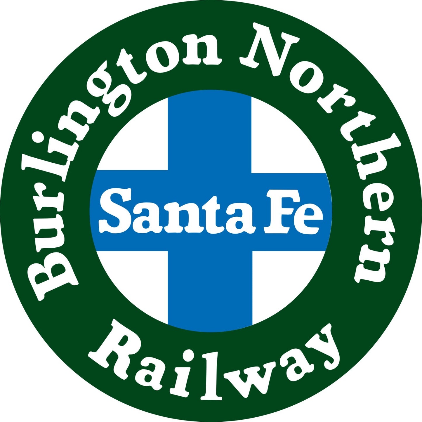 Burlington Northern Santa Fe Railway BNSF Die Cut Laminated Vinyl Sticker Decal