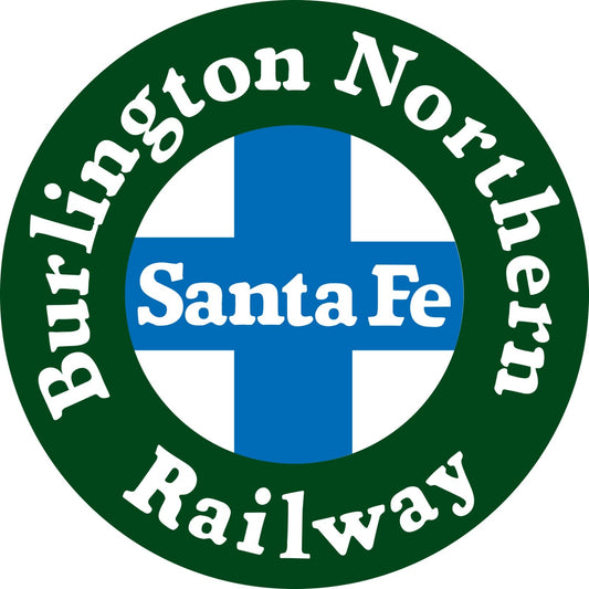 Burlington Northern Santa Fe Railway BNSF Die Cut Laminated Vinyl Sticker Decal