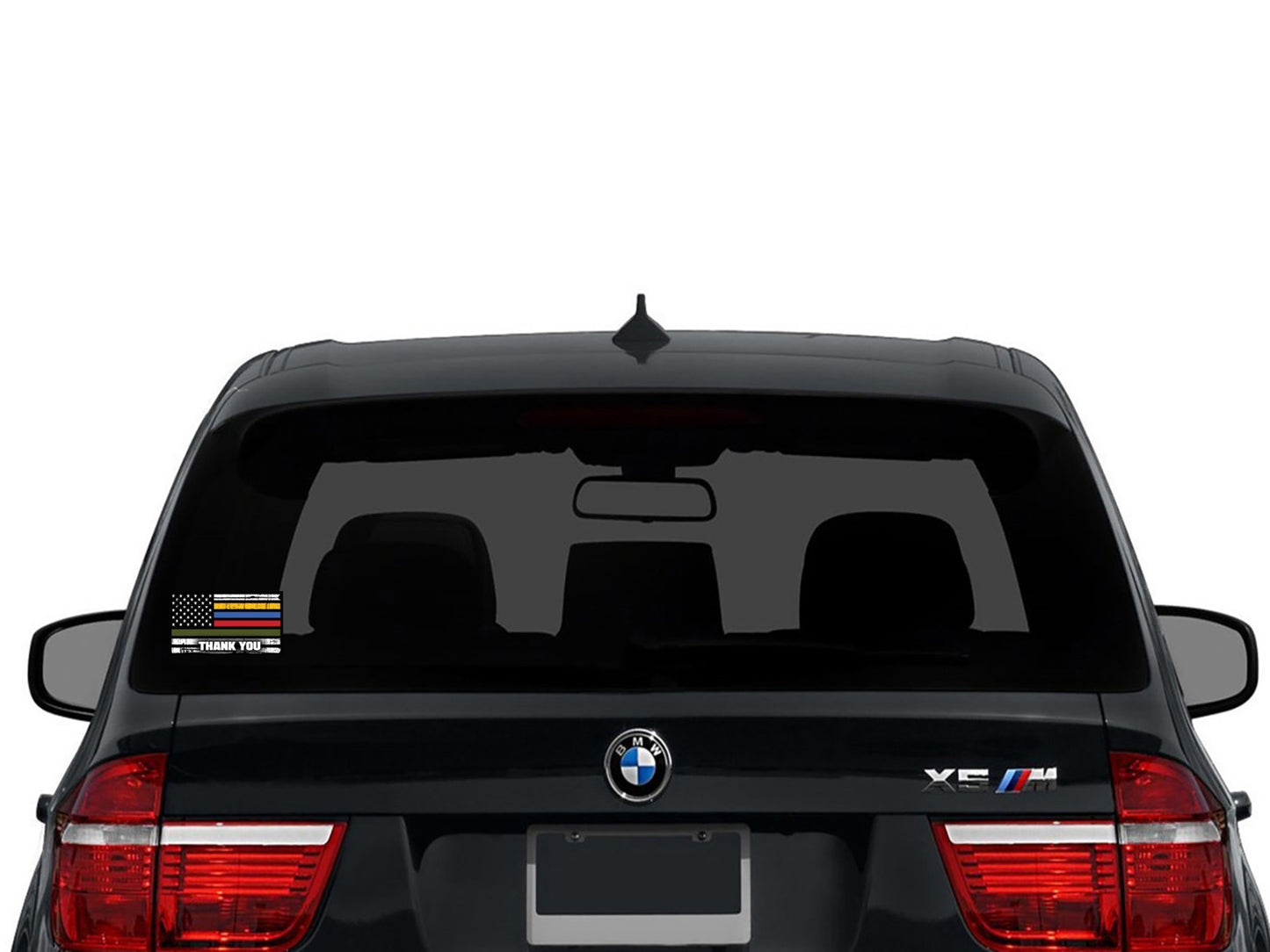 5.5" Thin Green Blue Red Gold Line Vinyl Decal | Law Enforcement | Thank You