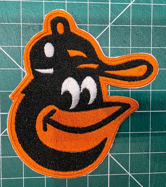 Baltimore Orioles logo MLB 3" x 2.8" Iron On Embroidered Patch shoulder