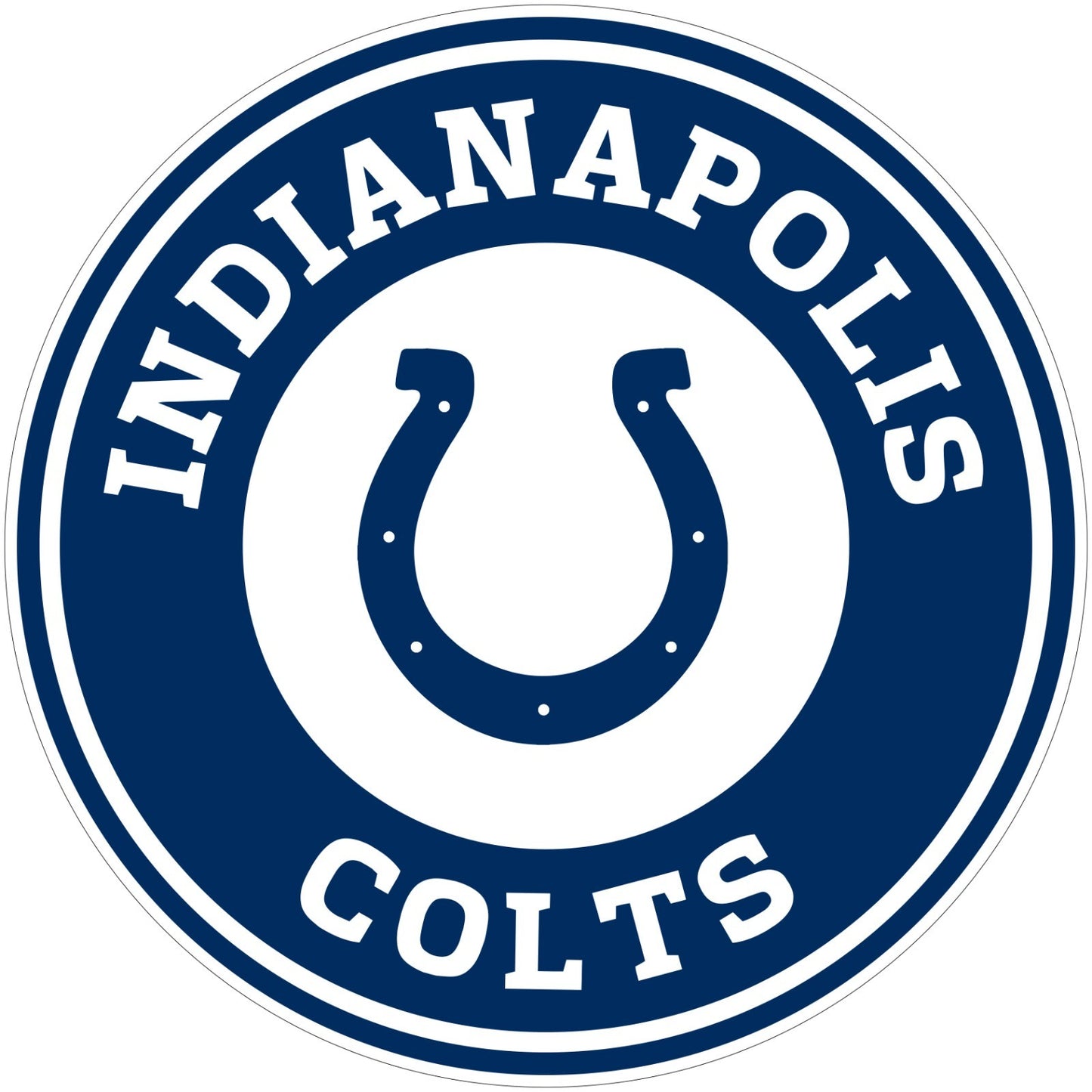 Indianapolis Colts Logo - Die Cut Laminated Vinyl Sticker Decal NFL car window
