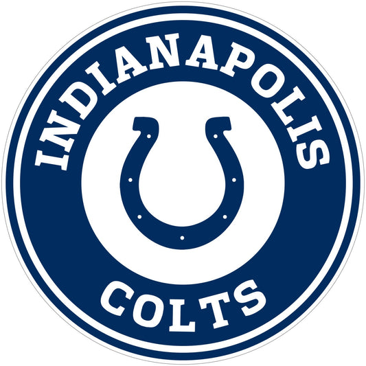 Indianapolis Colts Logo - Die Cut Laminated Vinyl Sticker Decal NFL car window