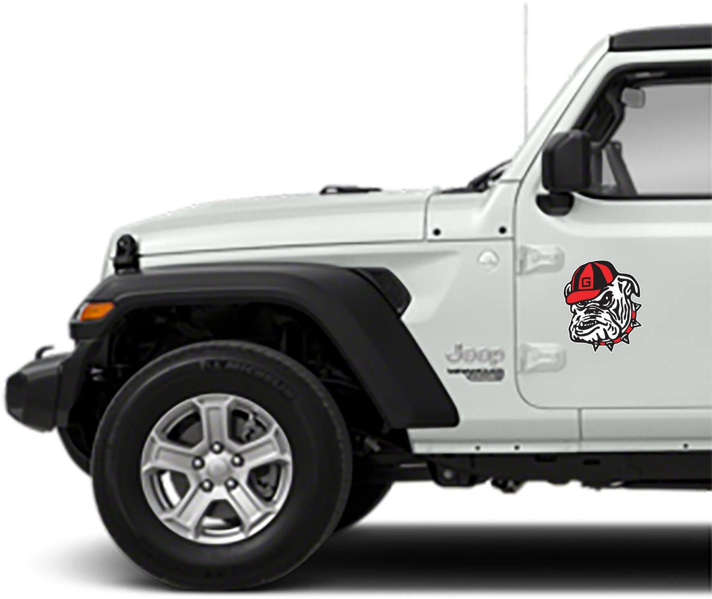 Georgia Bulldogs Dog Logo Die Cut Laminated Vinyl Decal Sticker All Weather Safe