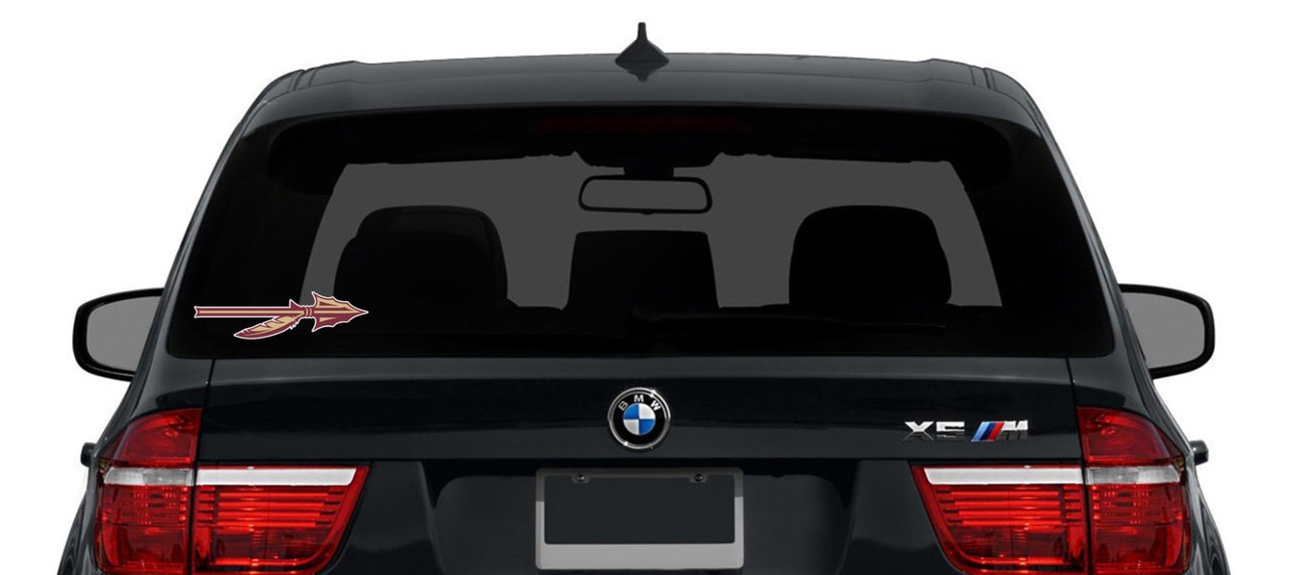 Florida Seminoles Spear Vinyl Decal Sticker | Different Sizes - Outdoor Quality
