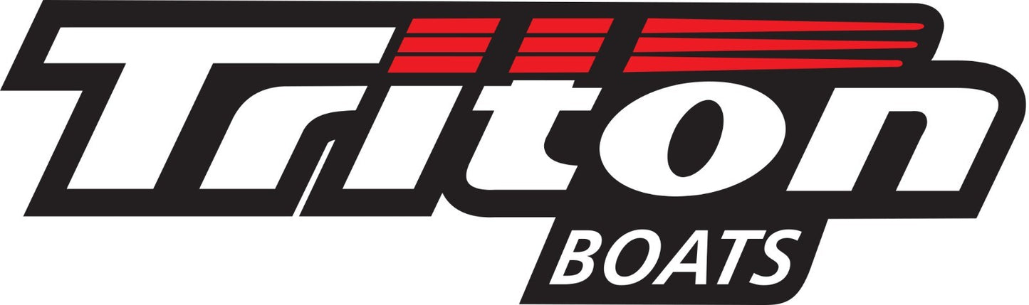Triton Boats Professional Carpet Graphic Decal Sticker for Fishing Bass trailer