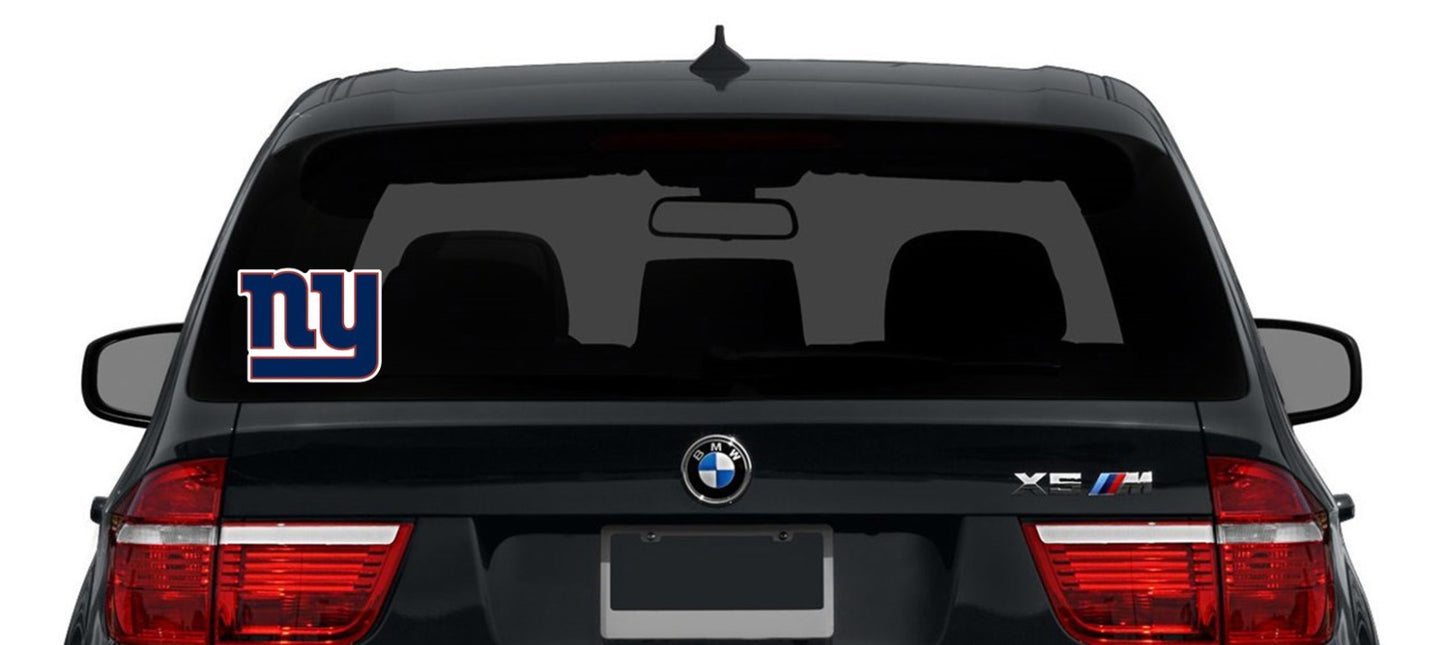 New York Giants Logo Cut Laminated Vinyl Sticker Decal NFL car window