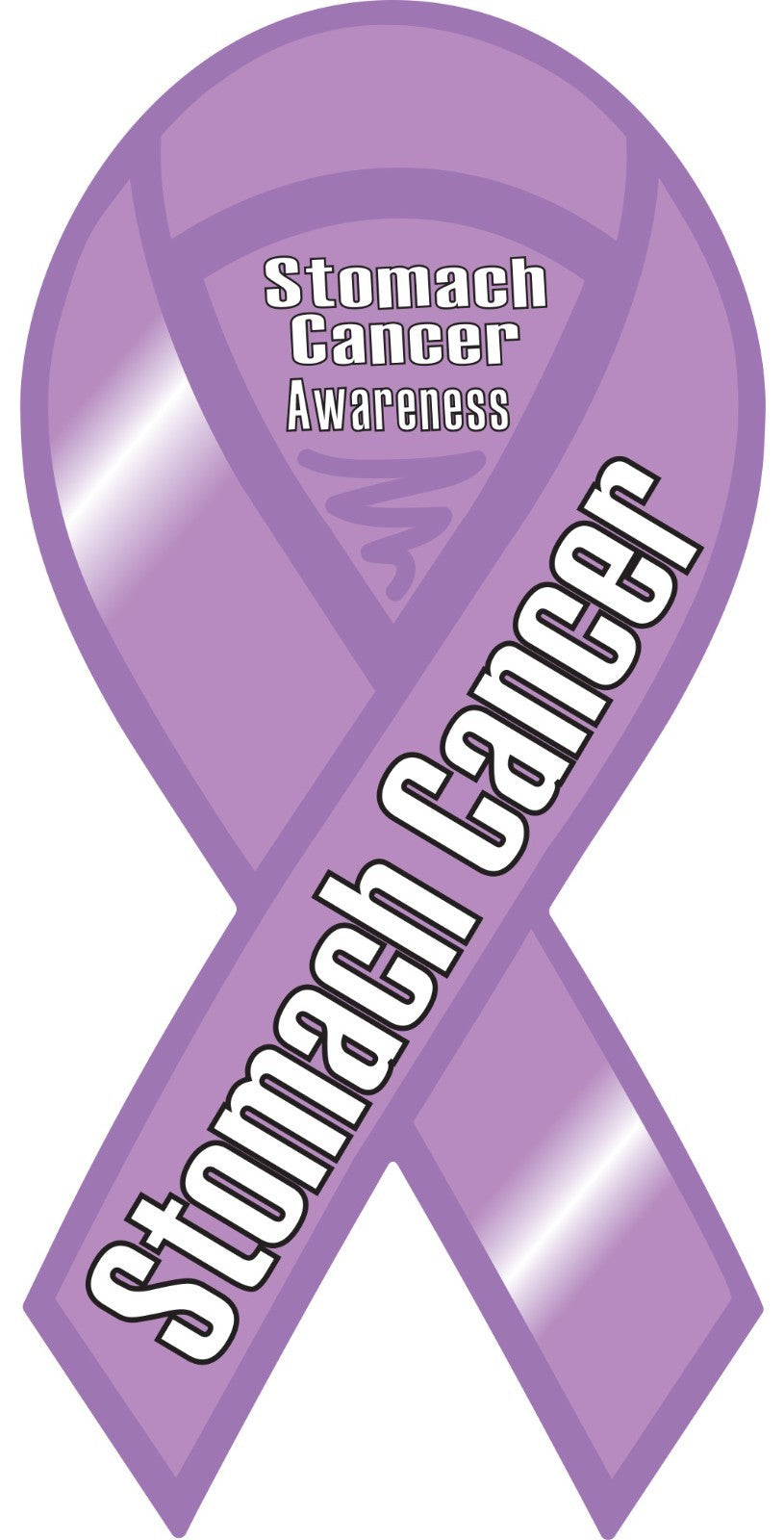 Stomach Cancer Awareness Ribbon Vinyl Decal Sticker Choose Size find a cure