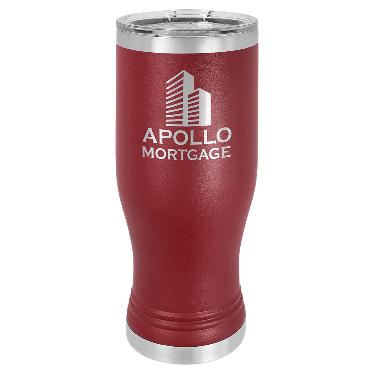 20 oz. Pilsner Polar Camel with Clear Lid