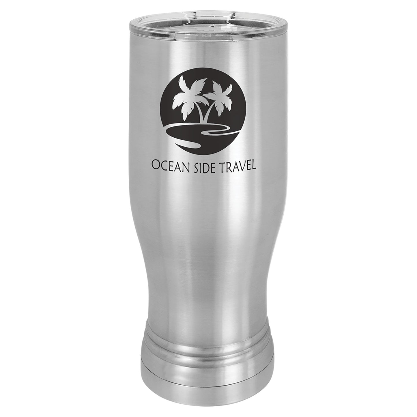 20 oz. Pilsner Polar Camel with Clear Lid