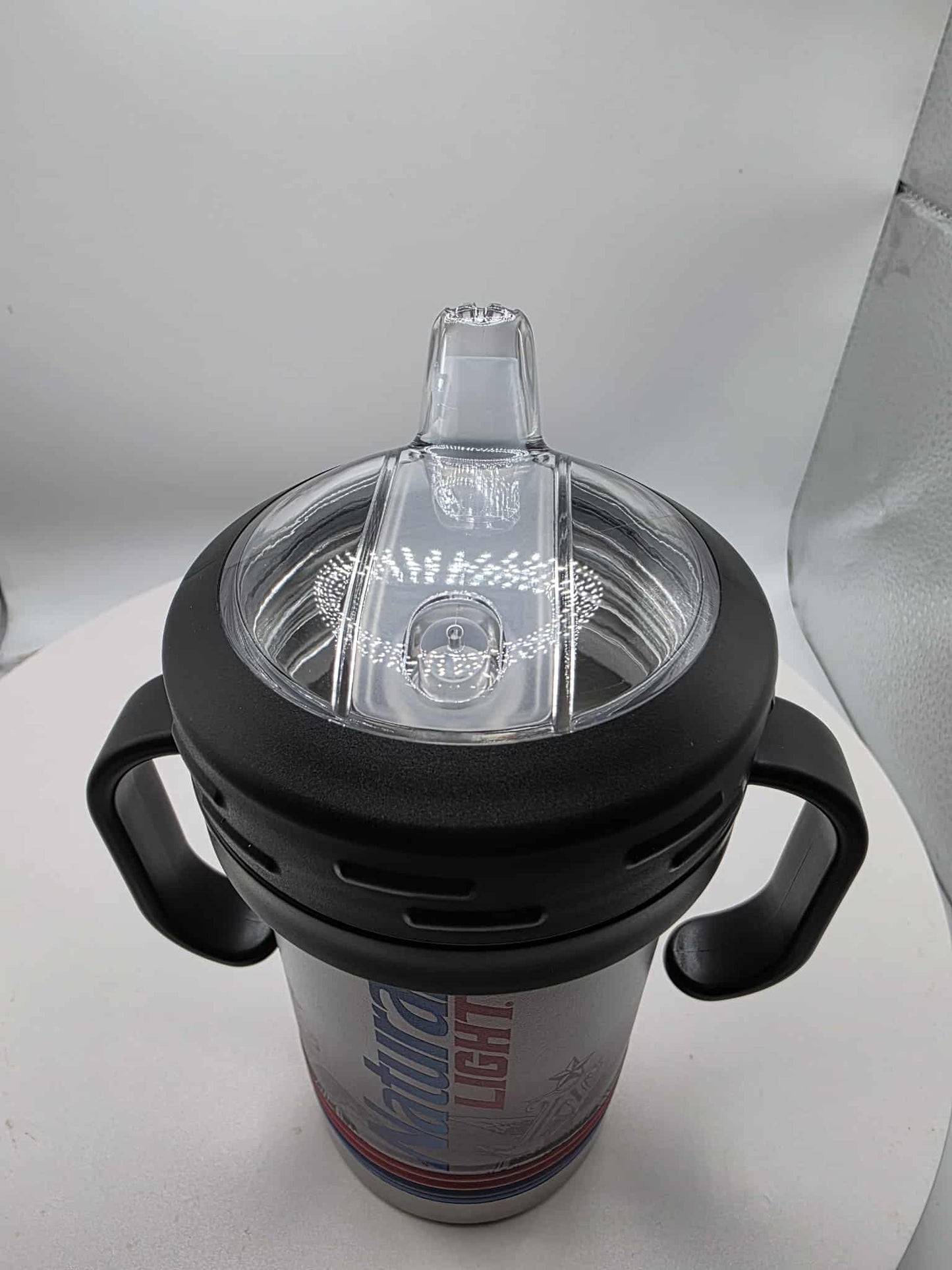 Natural Light Ice Insulated Sippy Cup Full Wrap UV Printed Color Beer Inspired