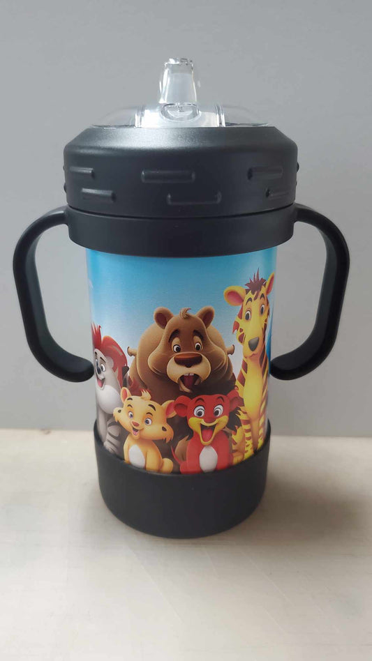 Animals Cute Kids - Sippy Cup w/ Removable Handles