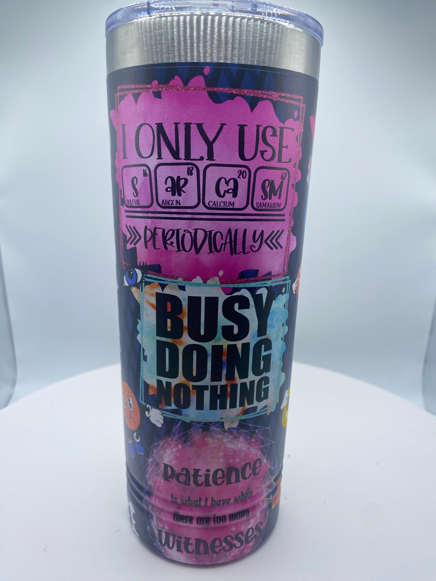 Fresh Sarcasm brewed daily - Skinny tumbler - UV printed