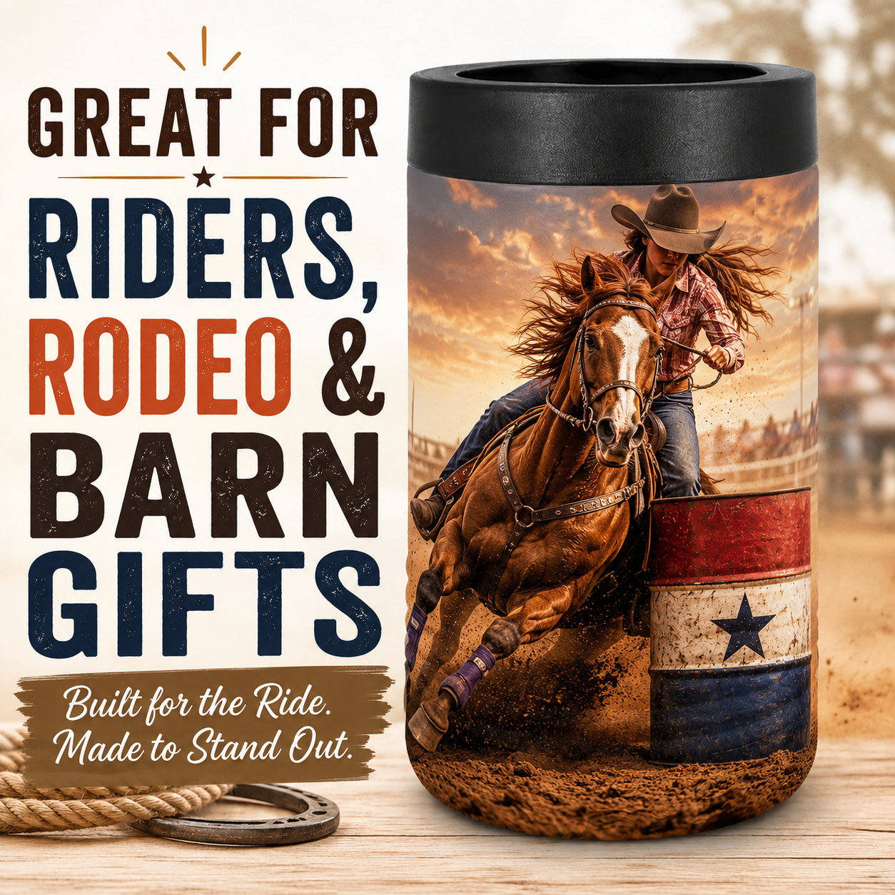 Custom Horse Photo Beverage Holder