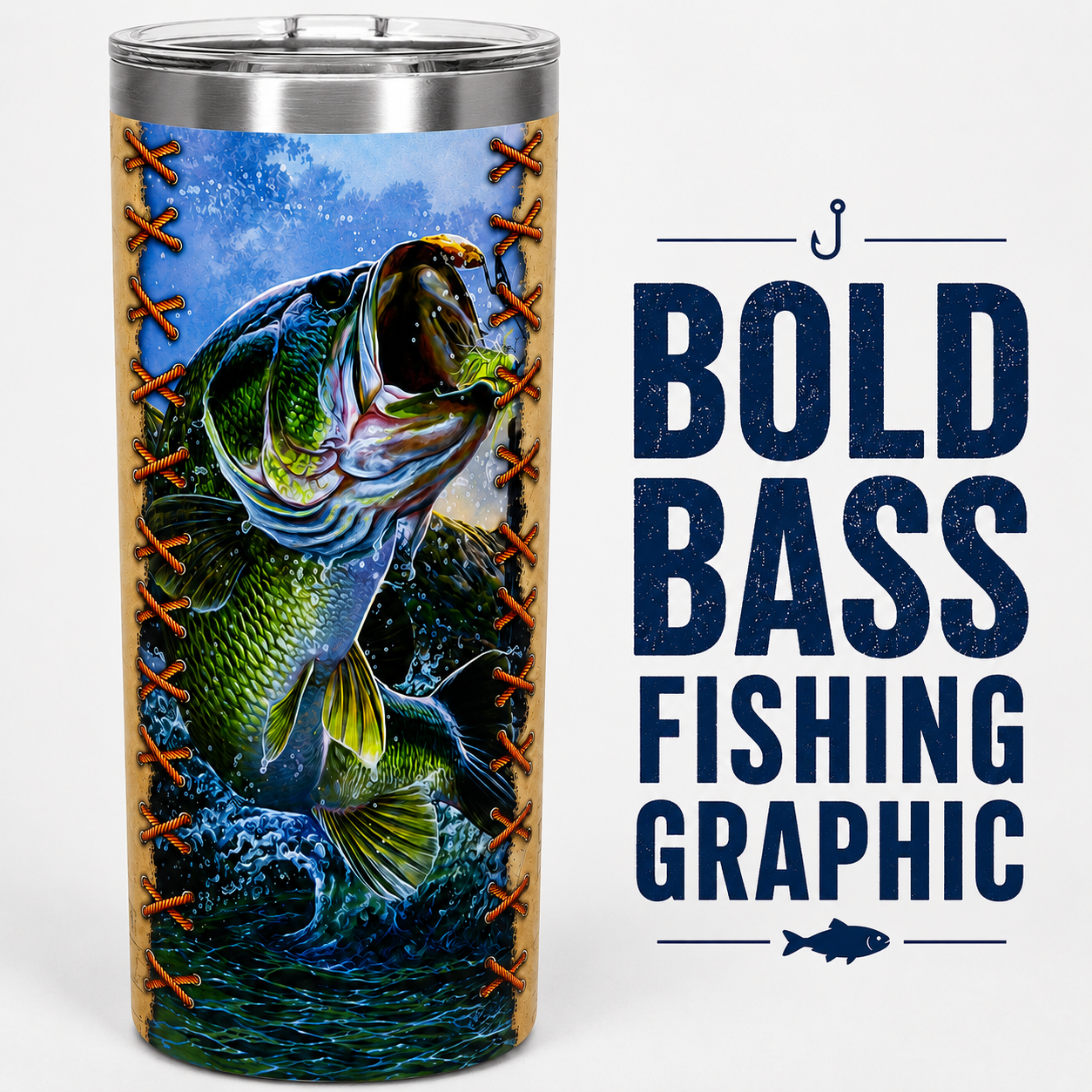Fishing Knowledge Tumbler | Bass Fishing Gift for Anglers