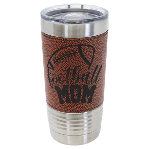 Football Leatherette Polar Camel Tumbler with Slider Lid