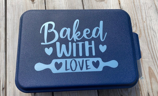 Baked with Love - Cake Pan  9 x 13 - Laser Engraved