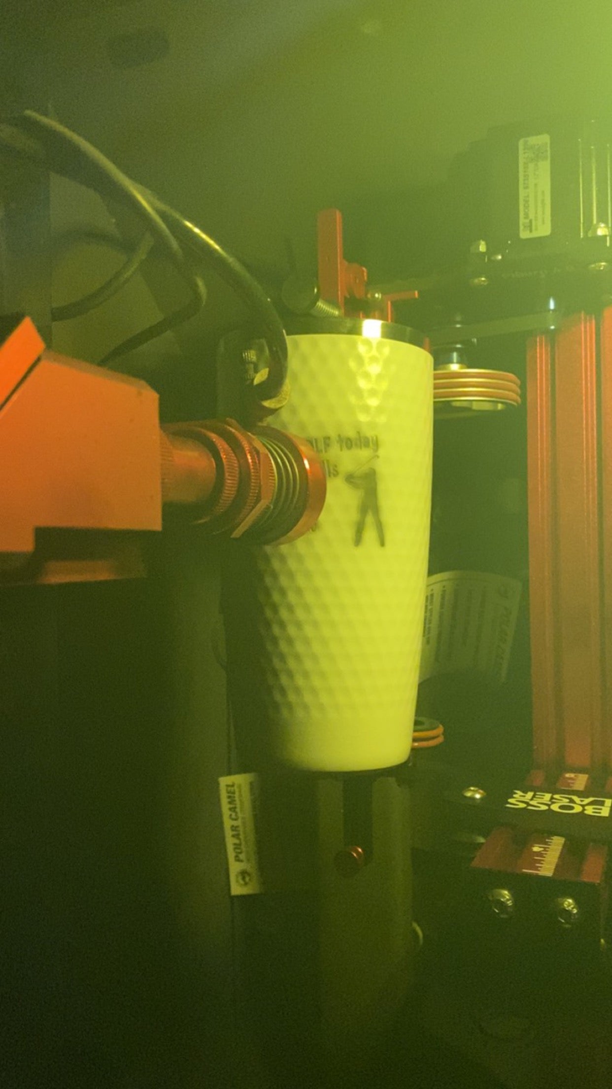 Two good balls - Golf dimple tumbler - Laser engraved