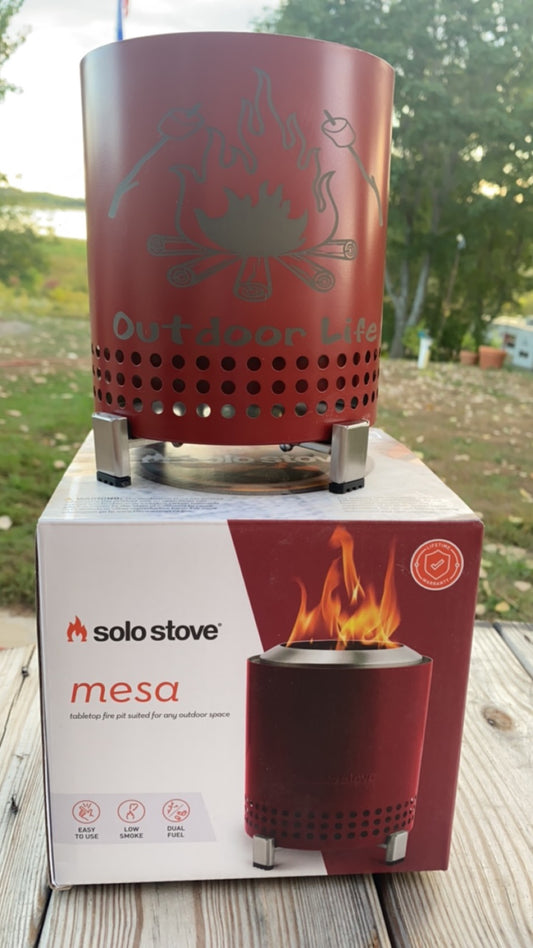 Outdoor Life - Mesa Solo Stove - Laser Engraved