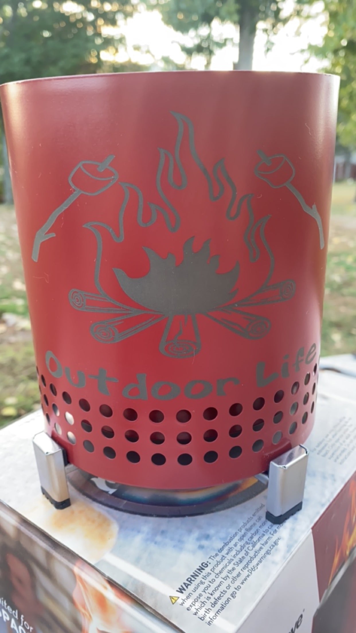 Outdoor Life - Mesa Solo Stove - Laser Engraved