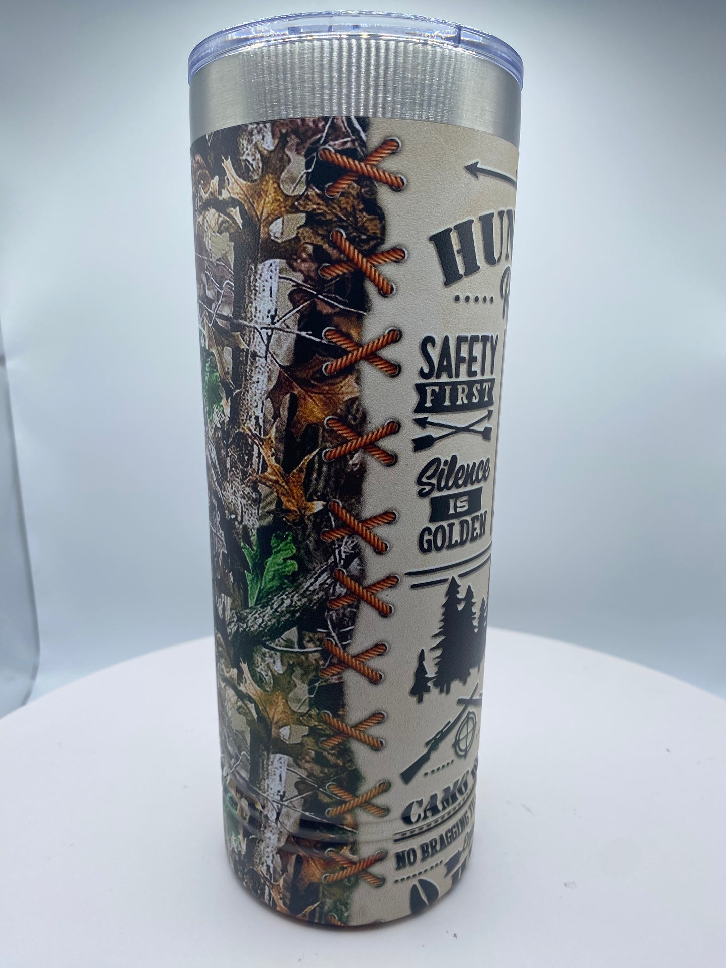 Hunting Rules - Skinny tumbler - UV printed