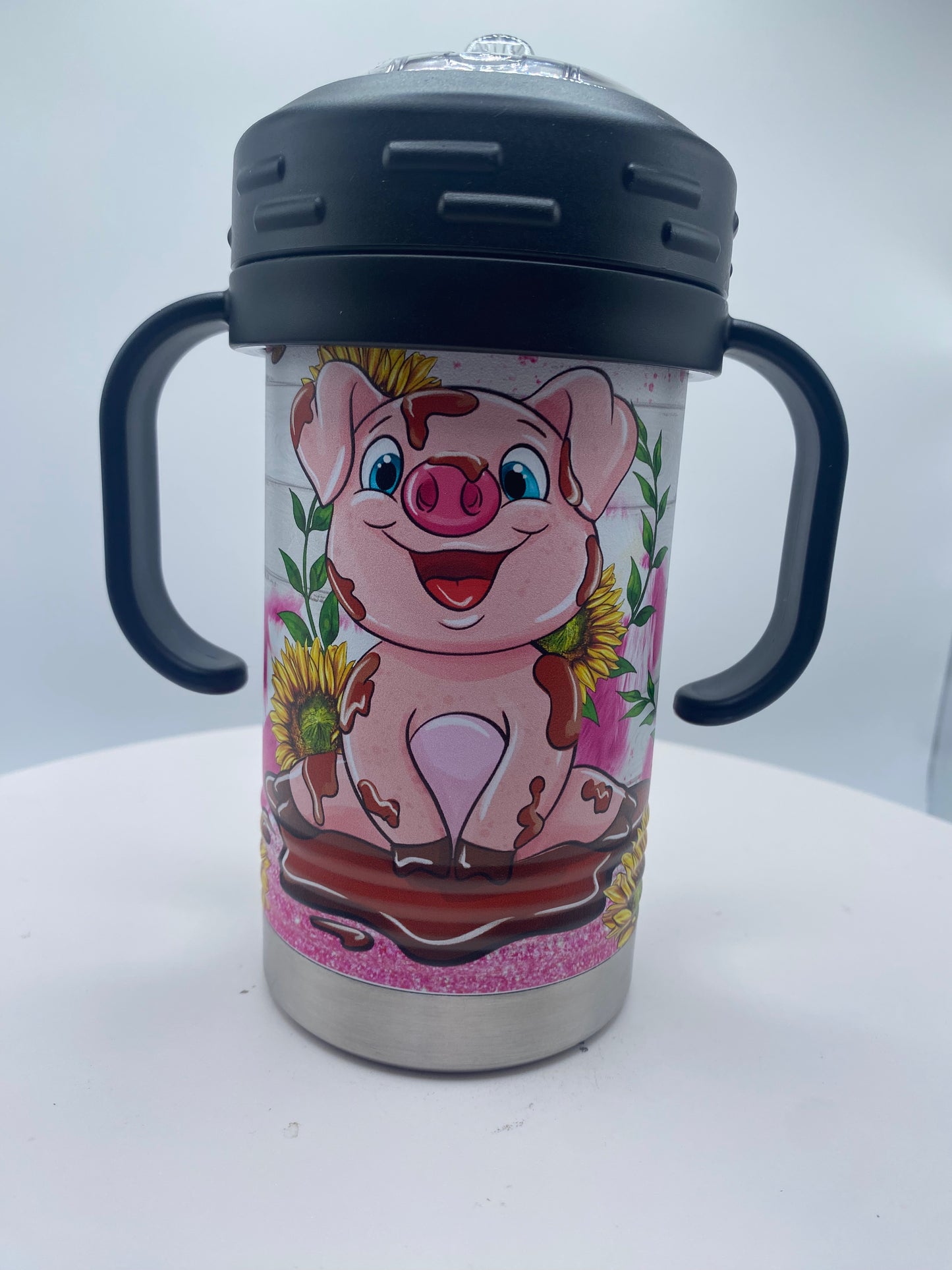 Pig - Sippy Cup - UV Printed