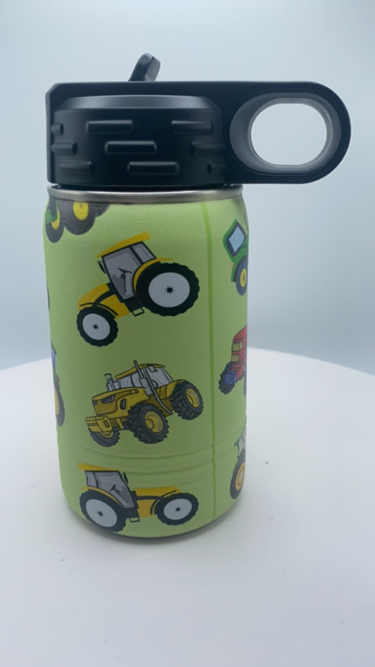 Tractor - 10 oz Water Bottle - UV Printed