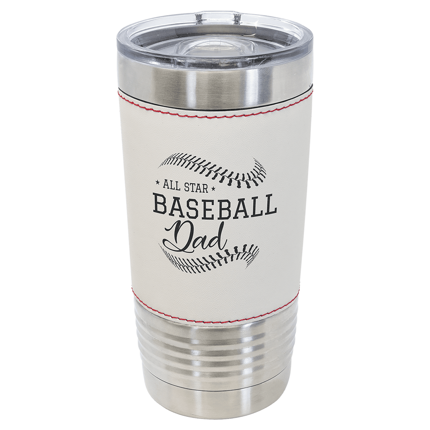 Customizable Baseball Polar Camel 20 oz. Tumbler with Slider Lid Mom / Dad