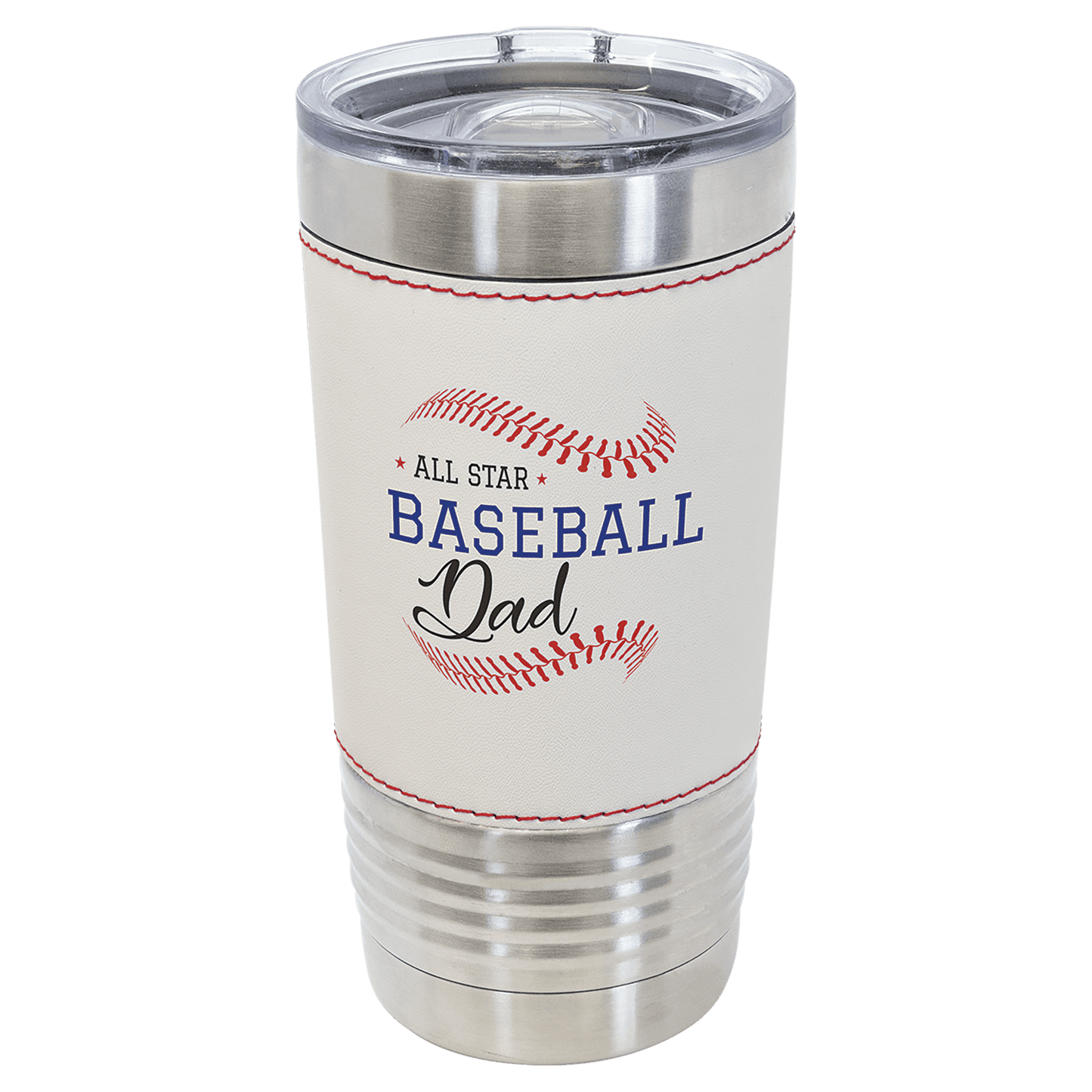 Customizable Baseball Polar Camel 20 oz. Tumbler with Slider Lid Mom / Dad
