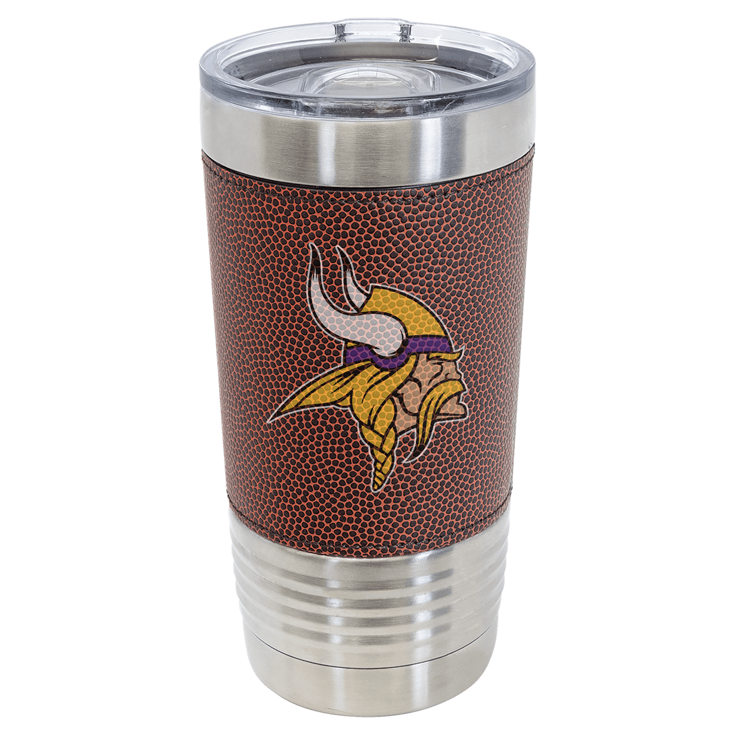 Customizable Polar Camel 20 oz. Football Tumbler with Slider Lid