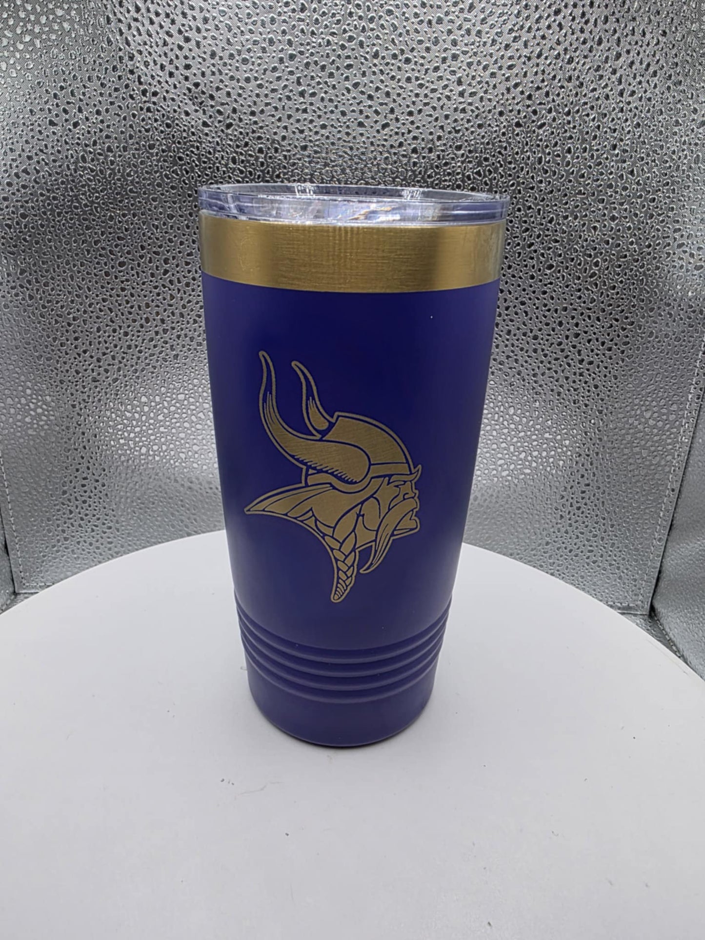 Minnesota Vikings Purple and Gold Polar Camel 20 oz. Football Tumbler with Slider Lid