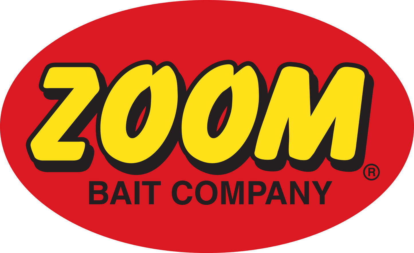 Zoom Bait Company Professional Carpet Graphic Decal Sticker for Fishing Bass Boats