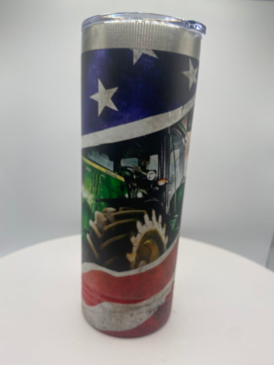 JD Tractor - Skinny Tumbler